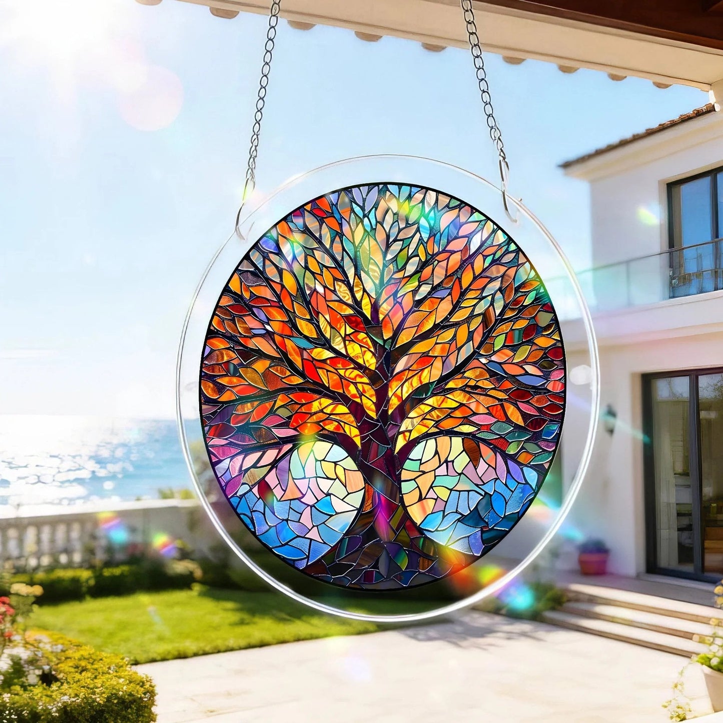 Rompecabezas Atrapasol de Acrílico, 80 Piezas para Decorar Ventana