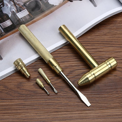🔥【OFERTA IMPERDIBLE】🔥😫 Herramientas pesadas/funcionalidad limitada/material frágil? Mini martillo 6 en 1 cobre, solo 65 unidades⚡️