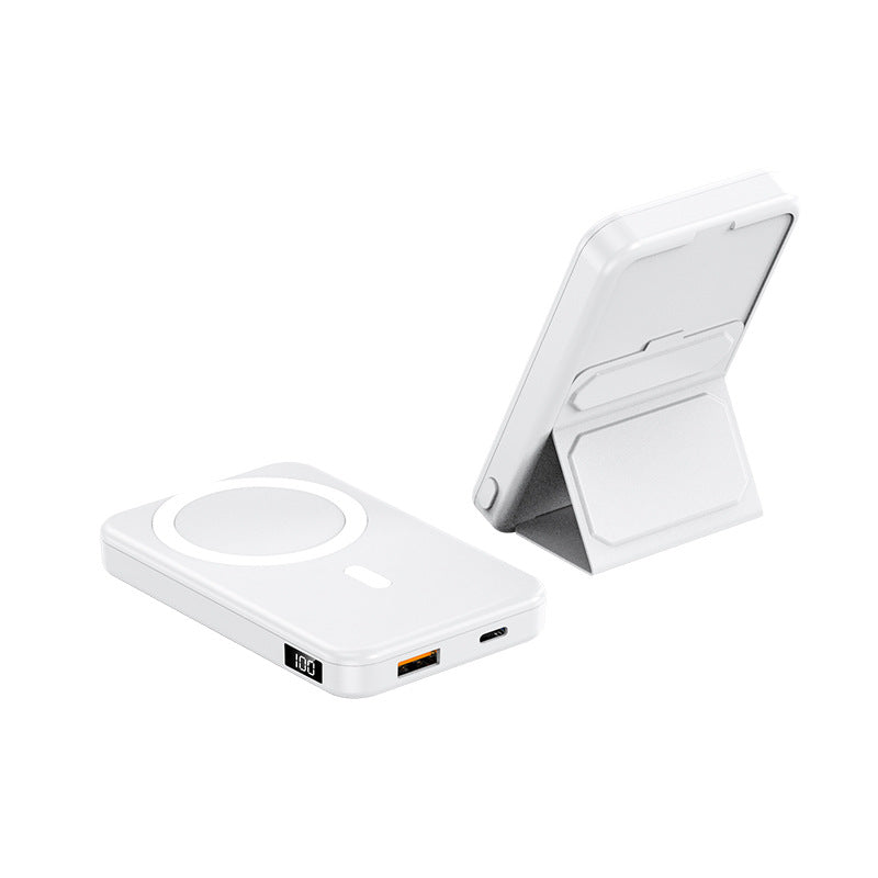 Mini Batería Externa Magnética Inalámbrica con Soporte Plegable