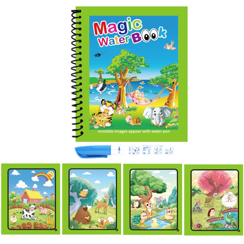 🌹COMPRA 1 Y LLÉVATE 1 GRATIS🔥Promoción de verano 🎁✨️Libro mágico de agua📚️🎨🧠