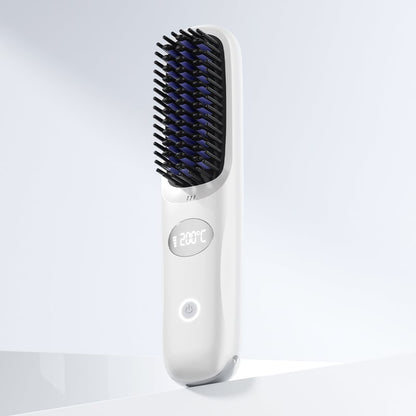 Plancha de Cabello Inalámbrica 2 en 1 con Pantalla LED
