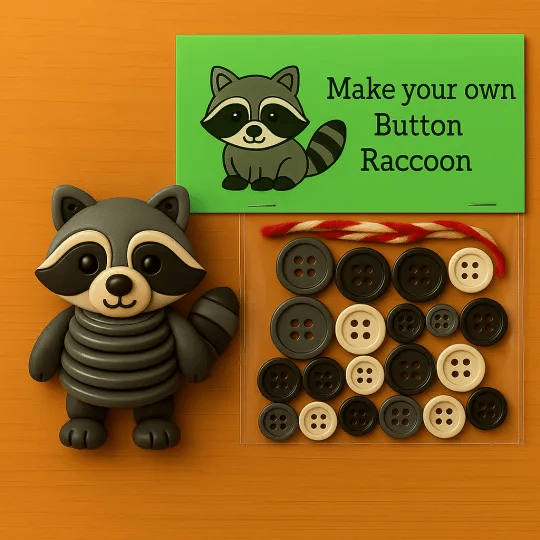 🎄 ¡50 % DE DESCUENTO AHORA! 🎨 Adornos de animales con botones para hacer tú mismo: kit de manualidades creativas para niños, desarrolla la motricidad fina y la creatividad 🧵📦