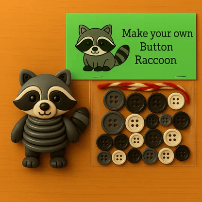 🎄 ¡50 % DE DESCUENTO AHORA! 🎨 Adornos de animales con botones para hacer tú mismo: kit de manualidades creativas para niños, desarrolla la motricidad fina y la creatividad 🧵📦