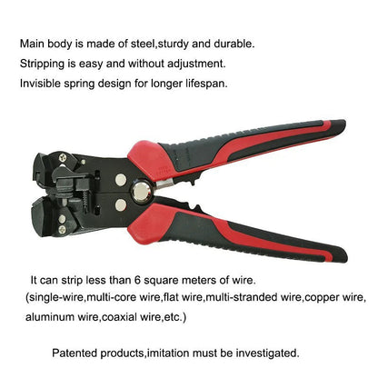 🔥 Pelacables Profesional - Ajuste Automático para Diferentes Calibres, Corte Preciso sin Dañar Conductores 🛠️⚡