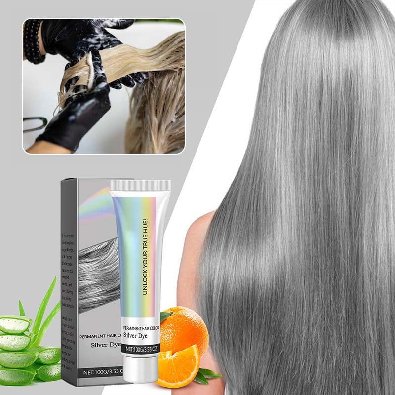Tinte para Cabello Plata 2 en 1 con Extractos Naturales