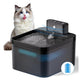 Fuente de agua automática para gatos 2.2 L, bebedero para mascotas a batería con sensor de movimiento