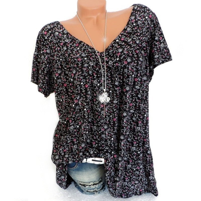 👕 Camiseta de Manga Corta con Estampado de Moda de Verano – Estilo Fresco y Moderno para Todos los Días ☀️✨