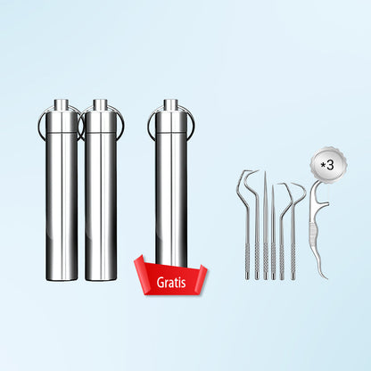 🔥Juego de palillos de dientes de acero inoxidable 7pcs