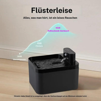 Fuente de agua automática para gatos 2.2 L, bebedero para mascotas a batería con sensor de movimiento