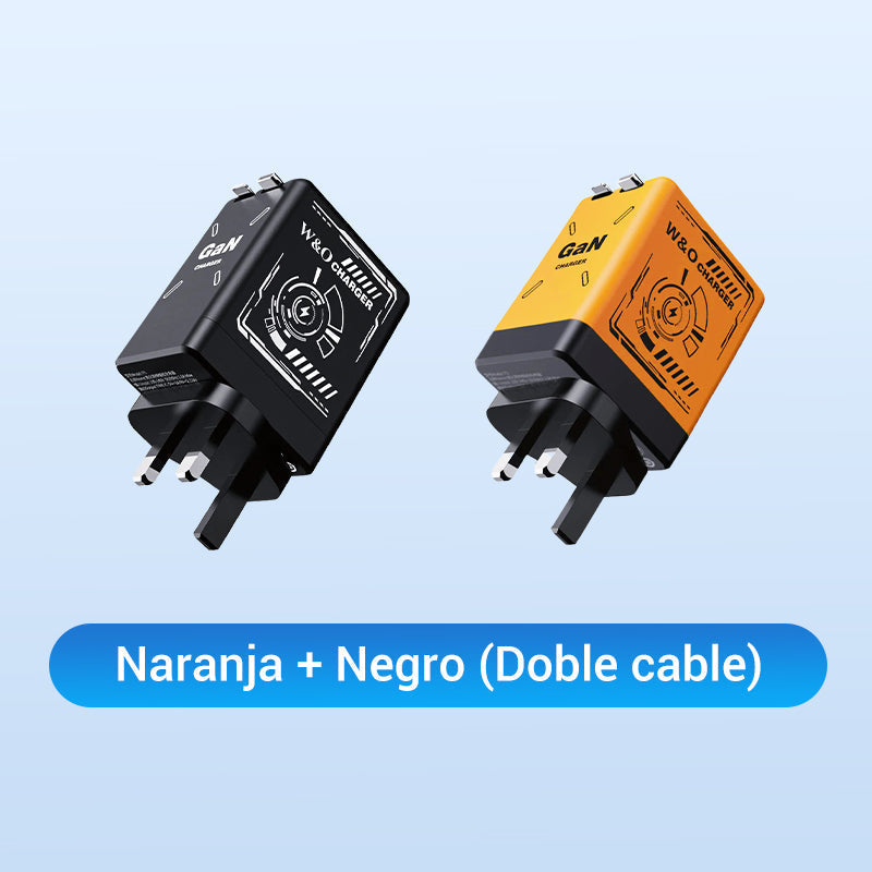 ⏳Especial por tiempo limitado⏰Adaptador de carga rápida con cable y conector tipo C retráctil