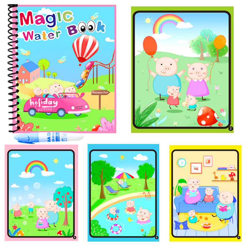 🌹COMPRA 1 Y LLÉVATE 1 GRATIS🔥Promoción de verano 🎁✨️Libro mágico de agua📚️🎨🧠