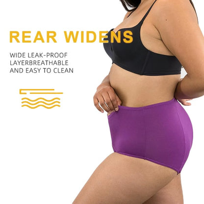 🔥Compra 5 y llévate 5 gratis🔥Bragas de cintura alta a prueba de fugas para mujer