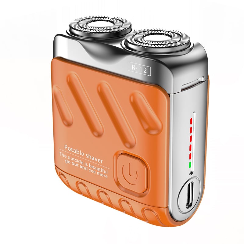 Afeitadora eléctrica portátil rotativa de doble anillo