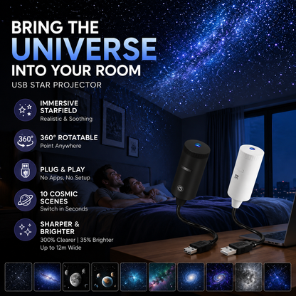 📢Comprar 2 Descuento 20%✨ Proyector HD de Estrellas Plug-and-Play 🌟🥳 Más de 50.000 usuarios satisfechos