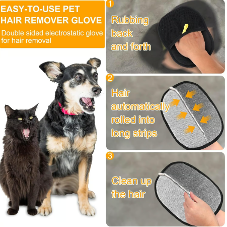 🔥Compra ahora y disfruta de un 50 % de descuento🔥🐾🧤 Guantes electrostáticos para eliminar el pelo de mascotas: eficaces por ambos lados, de silicona suave, lavables y reutilizables (¡versátiles para el hogar y el coche!).