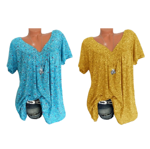 👕 Camiseta de Manga Corta con Estampado de Moda de Verano – Estilo Fresco y Moderno para Todos los Días ☀️✨