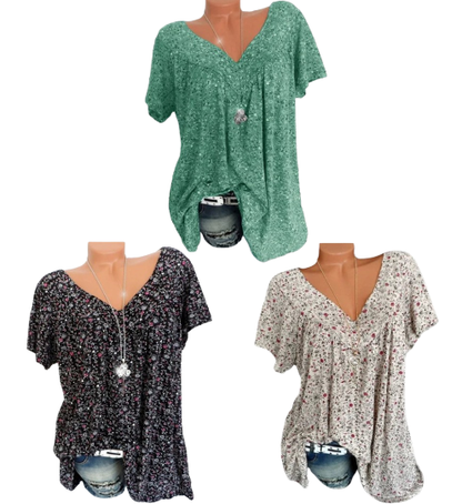 👕 Camiseta de Manga Corta con Estampado de Moda de Verano – Estilo Fresco y Moderno para Todos los Días ☀️✨