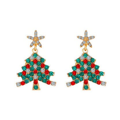 Pendientes Árbol de Navidad Brillante