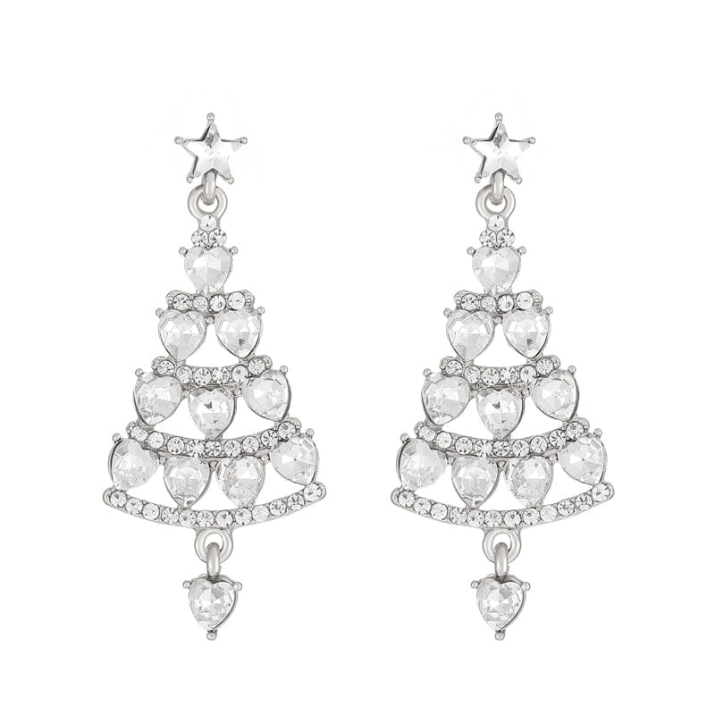 Pendientes Árbol de Navidad Brillante