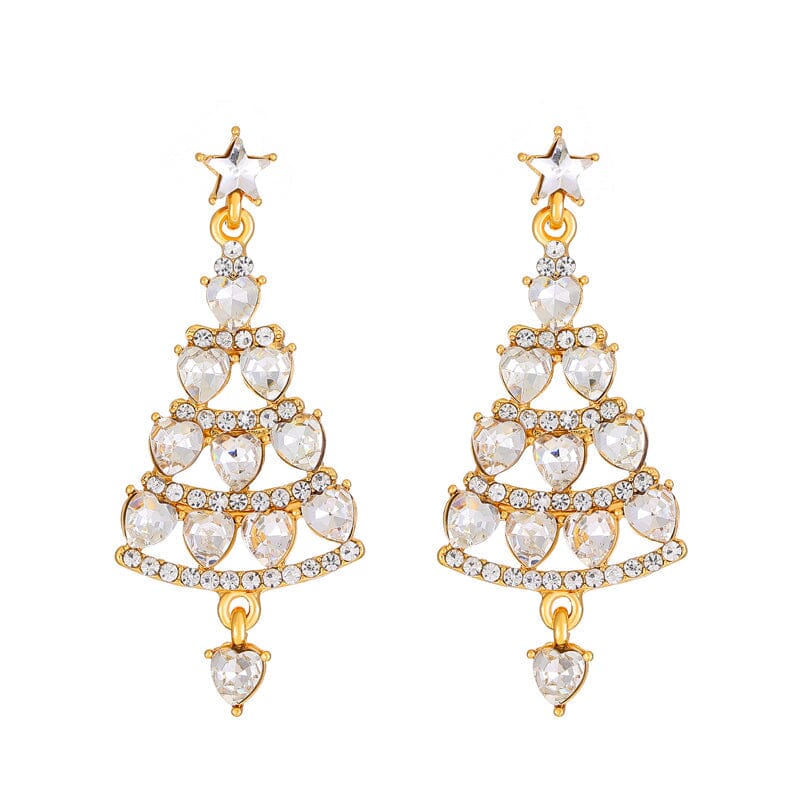 Pendientes Árbol de Navidad Brillante