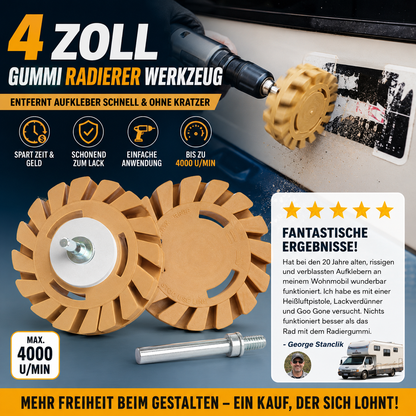 Gummischleifscheibe für Gummiabzieher