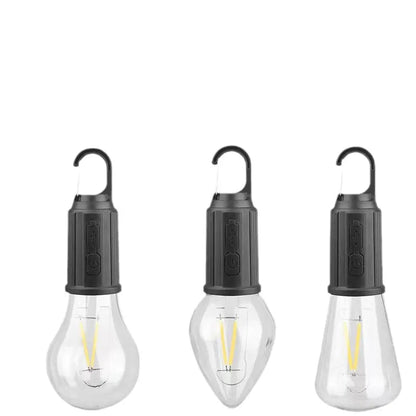 Decoración de iluminación de bombilla Retro de carga Tipo-C colgante para acampar al aire libre