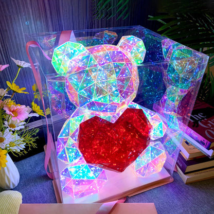 🏆N°1 en Ventas + TOP1 UK Regalos Parejas✨Oso Luminoso 16 Colores | Magia Eterna Sin Marchitar💘