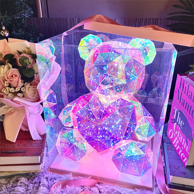 🏆N°1 en Ventas + TOP1 UK Regalos Parejas✨Oso Luminoso 16 Colores | Magia Eterna Sin Marchitar💘