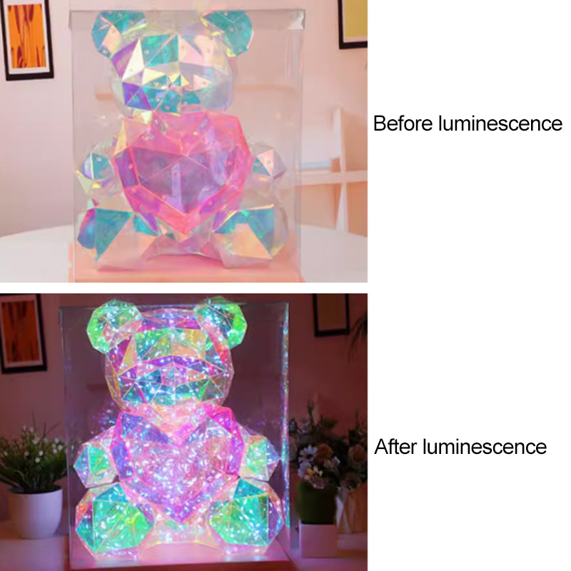🏆N°1 en Ventas + TOP1 UK Regalos Parejas✨Oso Luminoso 16 Colores | Magia Eterna Sin Marchitar💘