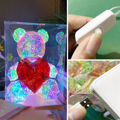🏆N°1 en Ventas + TOP1 UK Regalos Parejas✨Oso Luminoso 16 Colores | Magia Eterna Sin Marchitar💘