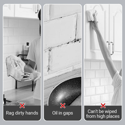 👍Toallitas húmedas automáticas, mopa limpiadora【multiusos para dormitorio, baño y cocina】- no ensucia las manos, muy conveniente