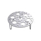 Rejilla de Vapor de Acero Inoxidable Plateado con Soporte para Cocinar