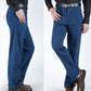 👖Jeans de Cintura Alta Rectos para Hombre | Elásticos, Holgados y Ligeros para Primavera-Verano ✨ Comodidad Todo el Día