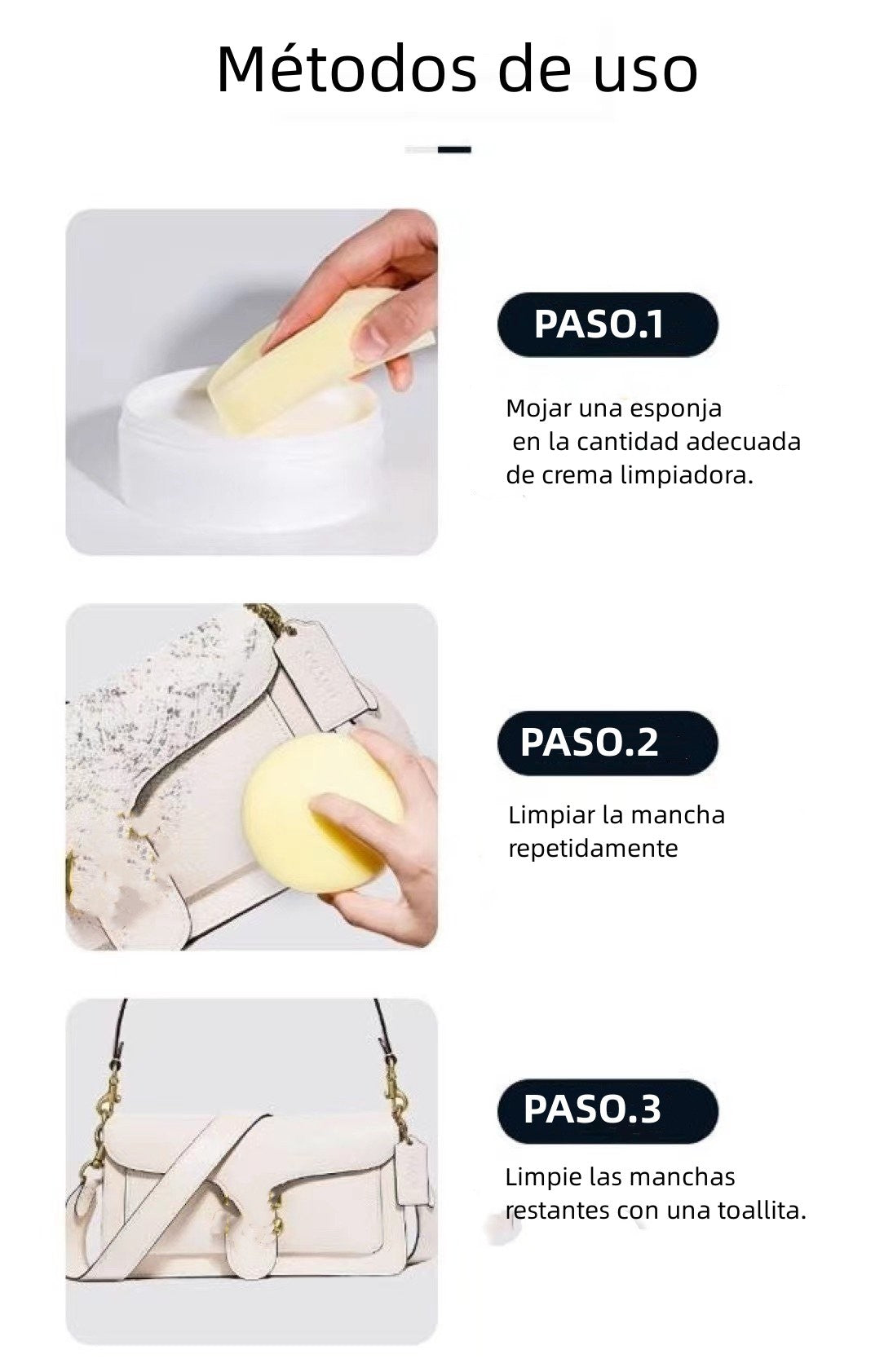 Crema limpiadora multifunción para calzado