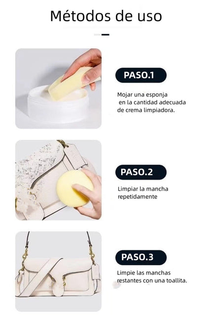 Crema limpiadora multifunción para calzado