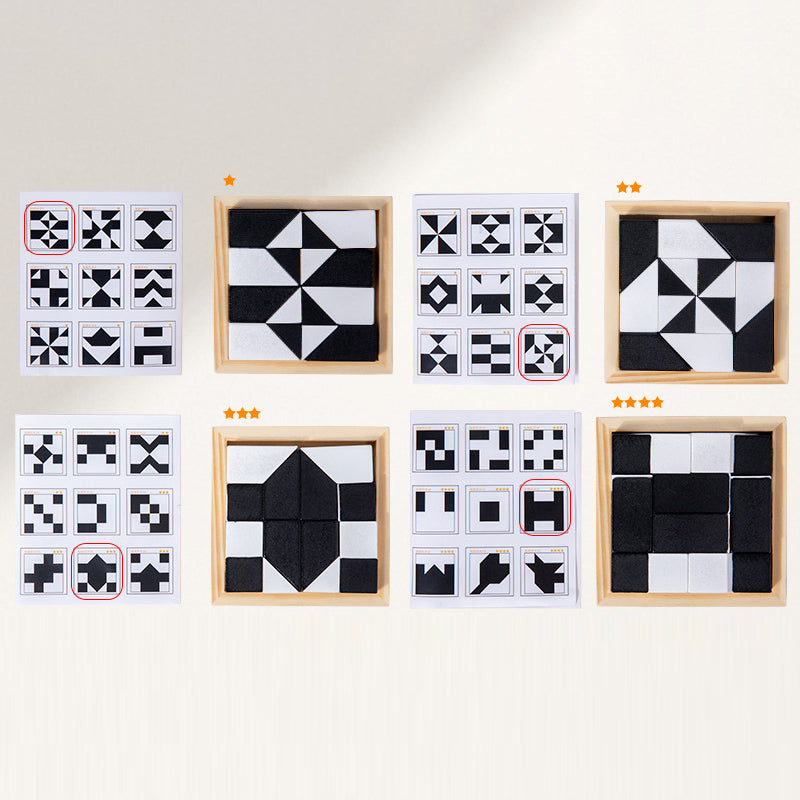 🧩✨ Puzzle Oculto de Bloques – Juego Interactivo Padre-Hijo para Desarrollar la Imaginación Espacial 👨‍👩‍👧‍👦🎮