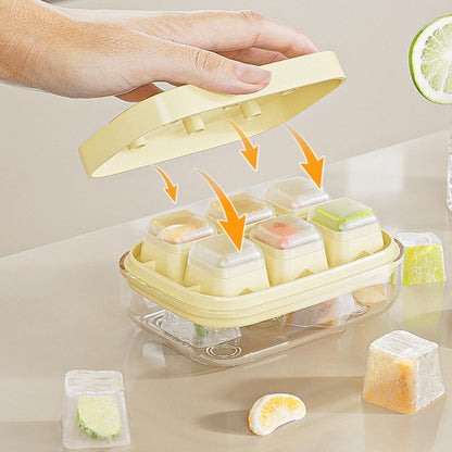 🧊 ¡Compra 1 y lleva 1 GRATIS! 🡃 Cubitera Mini de Hielo – 6 Compartimentos, Desmoldado Rápido y Apta para Alimentos – Molde de Silicona Compacto 🍹