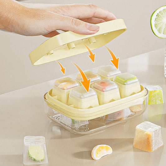 🧊 ¡Compra 1 y lleva 1 GRATIS! 🡃 Cubitera Mini de Hielo – 6 Compartimentos, Desmoldado Rápido y Apta para Alimentos – Molde de Silicona Compacto 🍹