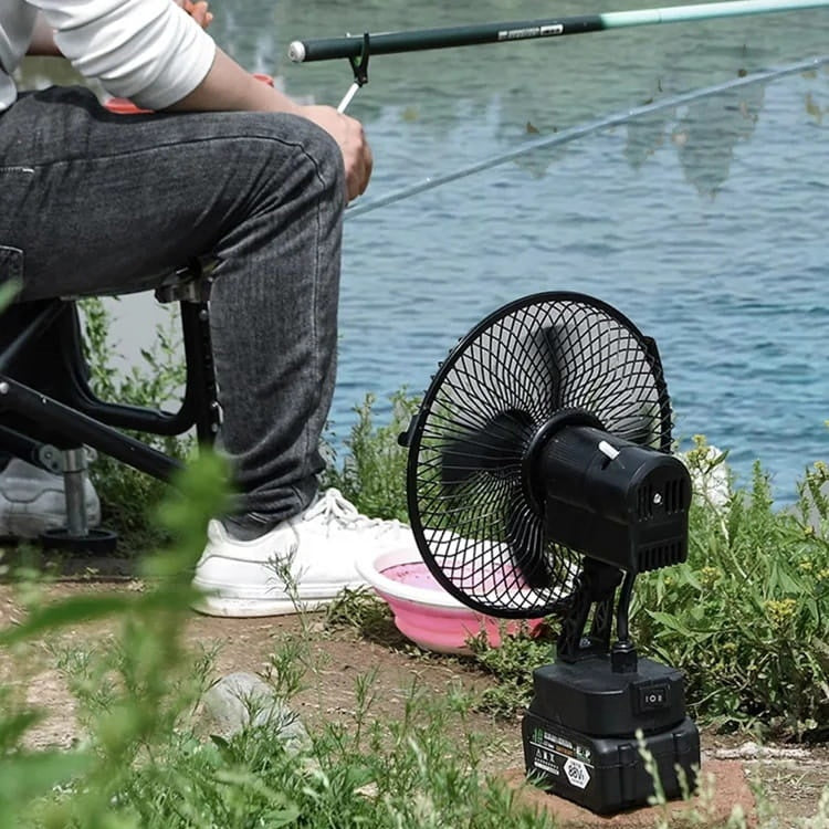 Ventilador Portátil Recargable para Camping, Inalámbrico con Batería USB