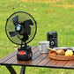 Ventilador Portátil Recargable para Camping, Inalámbrico con Batería USB