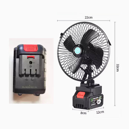 Ventilador Portátil Recargable para Camping, Inalámbrico con Batería USB
