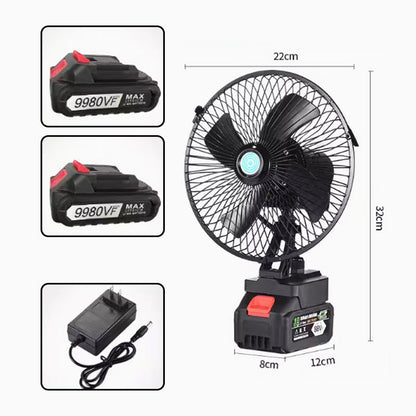 Ventilador Portátil Recargable para Camping, Inalámbrico con Batería USB