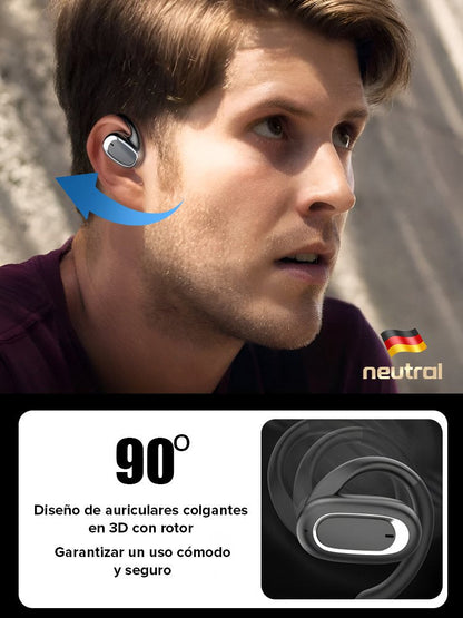 Auriculares abiertos OWS Bluetooth con sonido envolvente 3D