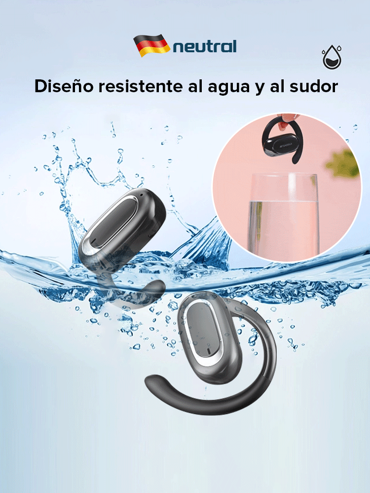 Auriculares abiertos OWS Bluetooth con sonido envolvente 3D