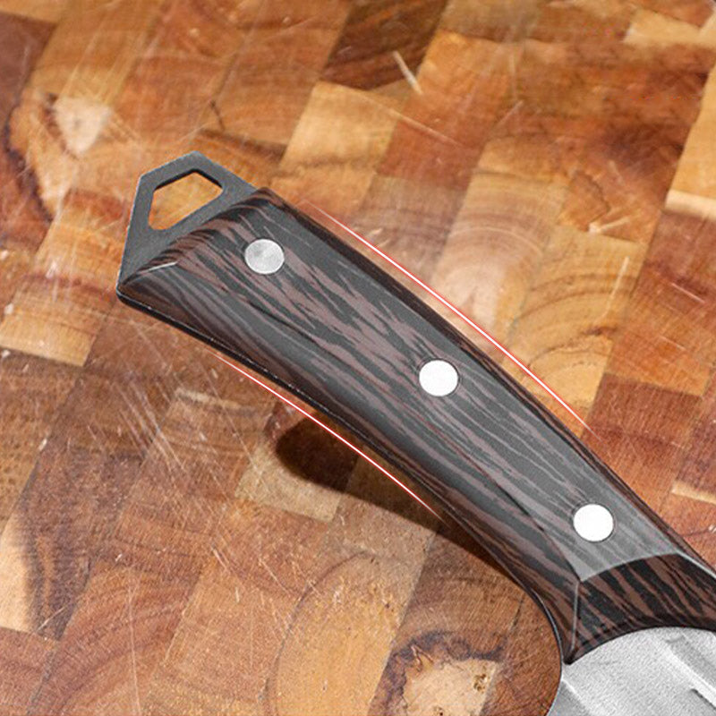 Cuchillo de cocina de acero inoxidable con mango ergonómico