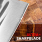 Cuchillo de cocina de acero inoxidable con mango ergonómico