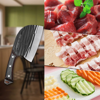 Cuchillo de cocina de acero inoxidable con mango ergonómico