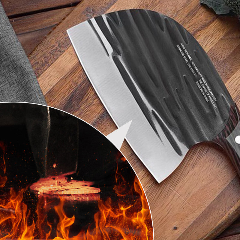 Cuchillo de cocina de acero inoxidable con mango ergonómico