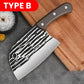 Cuchillo de cocina de acero inoxidable con mango ergonómico