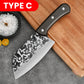 Cuchillo de cocina de acero inoxidable con mango ergonómico